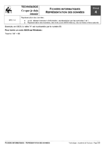 Représentation des données