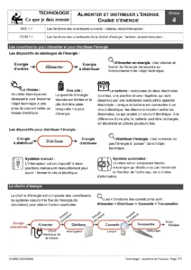 Énergie, chaîne d&rsquo;énergie et transmission