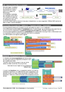 Programmation et IHM